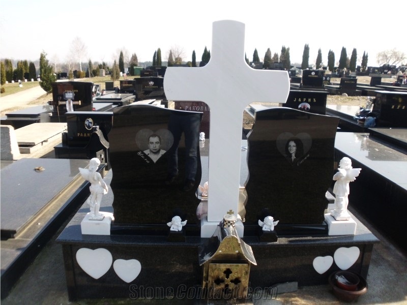 Absolute Black Granite Tombstone - Promotion