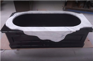 Custom Design Carved Marble Bathtub Custom Design Carved Marble Bathtub