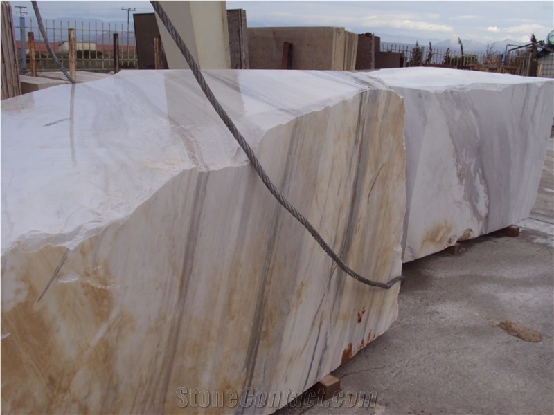 Volakas Marble Block, Greece White Marble