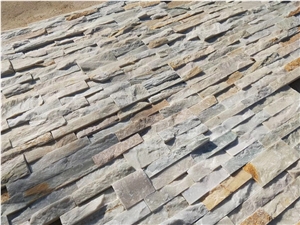 China P014 Beige Grey Mixed Slate Cultured Stone/Slate Culture Stone/Culture Slate/Slate Wall Cladding