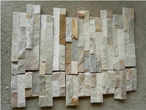 China P014 Beige Grey Mixed Slate Cultured Stone/Slate Culture Stone/Culture Slate/Slate Wall Cladding