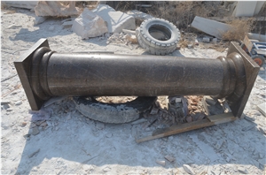 Coffee Brown Marble Hollow Column for Construction