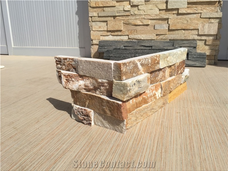 On Sale P014 China Slate Cultured Stone, Wall Cladding, Stacked Stone Veneer Rough Natural Surface