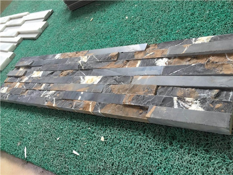 Portopo Black Marble Culture Feature Wall Panels, Marble Stone