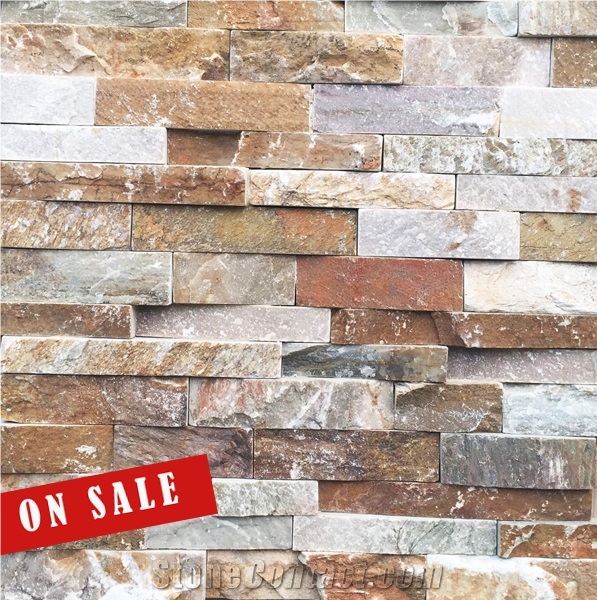 Roufhnatural Split Face Culture Stone P014 Good Color China Slate