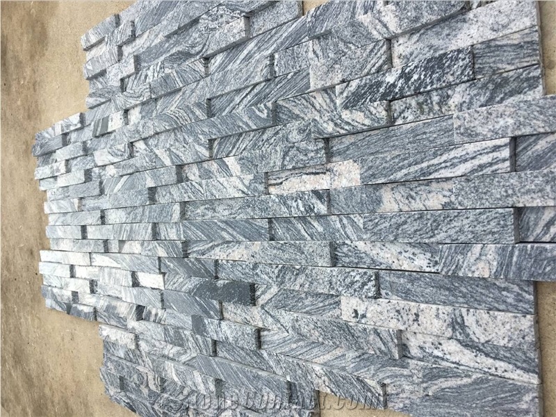 Stacked Stone, China Multicolor Granite Cultured Stone,Wall Decoration Panel, Flat Stone Veneer