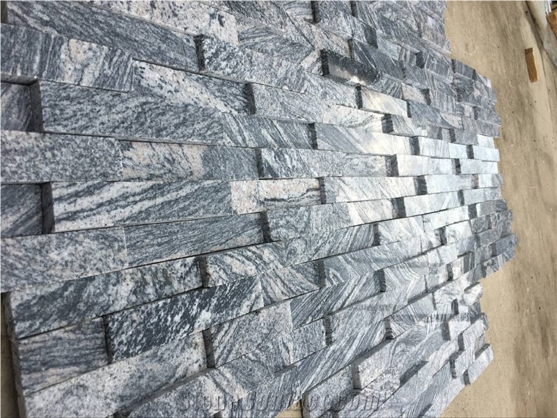 Stacked Stone, China Multicolor Granite Cultured Stone,Wall Decoration Panel, Flat Stone Veneer
