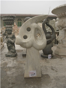 White Marble Abstract Statue Sculpture
