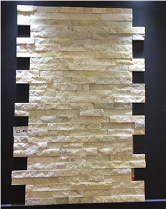 White Quartzite China Stacked Ledge Stone, Split Face Cultured Stone