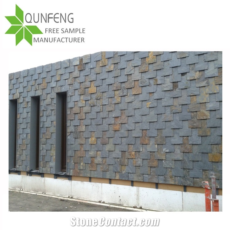 Cheap Andcut-To-Size Stone Form Natural Rusty Color Stone Roofing Slate,Slate Roof Covering, Roof Slate Stone Tiles