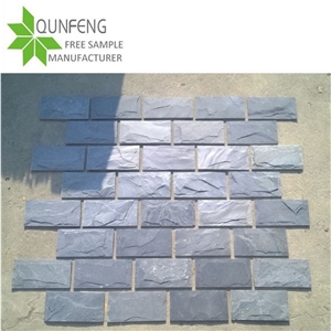 Cheap Price for Dark Grey Slate Mushroomed Cladding Stone