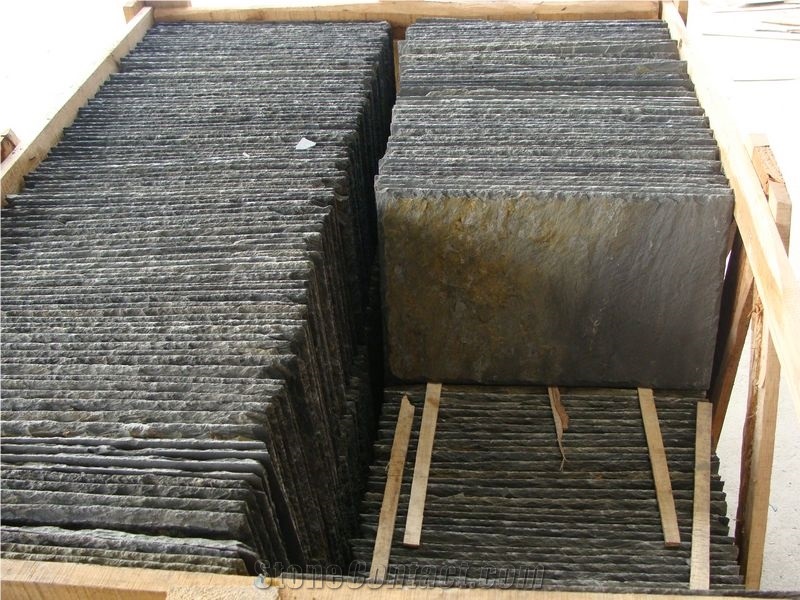 China Rectangular Shape Multicolor and Rusty Roofing Slate Tiles for Coating