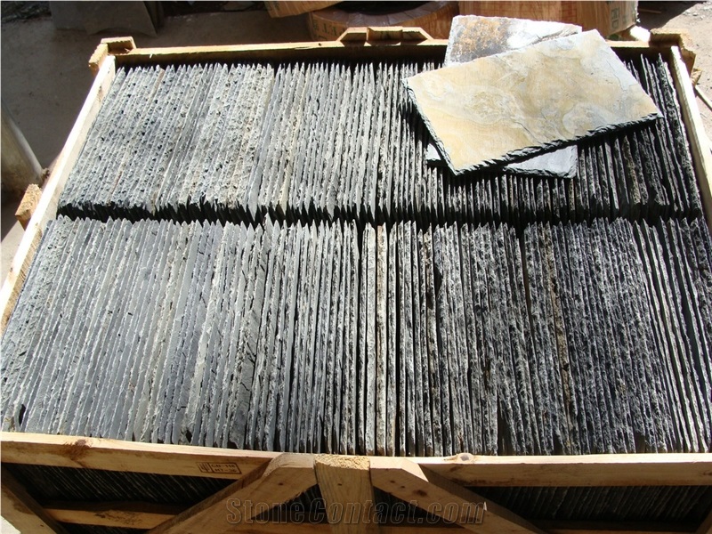 China Split Surface and Chiseling Edges Imperial Multicolor and Rusty Ash Slate Roofing