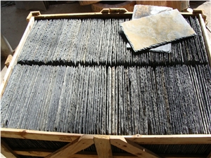 China Split Surface and Chiseling Edges Imperial Multicolor and Rusty Ash Slate Roofing