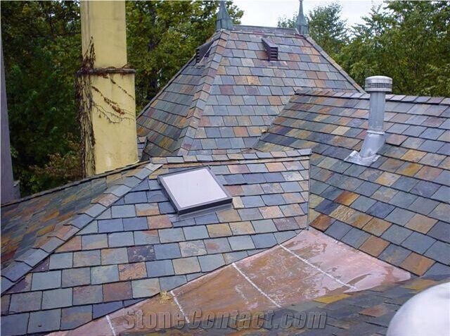 High Quality Rusty Ash Slate Roofing,Split Surface Roofing Tiles for Covering