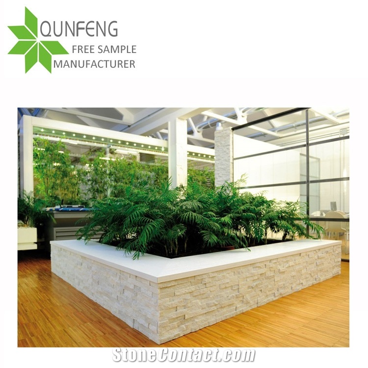 Culture Stone Natural White Quartzite Wall Cladding Stone,White Stone Corner,Loose Stone Tiles