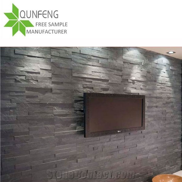 Non-Fading Natural and Ancient Unique Black Slate Wall Panel Slate