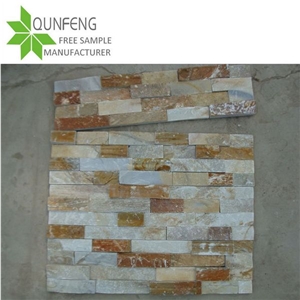 P014 Golden Beige Quartzite Cultured Slate Stone Veneer, Ledge Stone Wall Panel, Culture Stone Slate Veneer P014 Golden Beige Quartzite Cultured Slate Stone Veneer, Ledge Stone Wall Panel, Culture Stone Slate Veneer