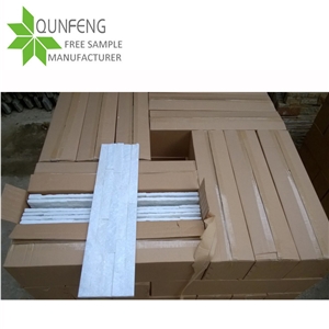 Super White Quartzite Stone Ledgestone Corner