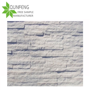 Super White Quartzite Stone Ledgestone Corner