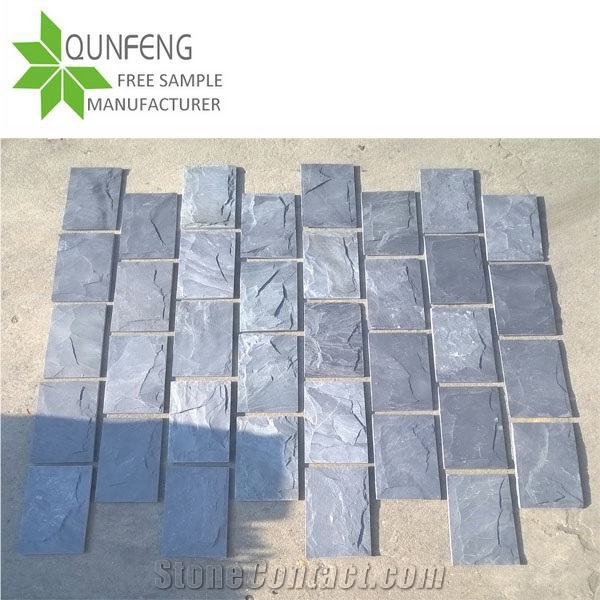 Xingzi Popular Black Slate Mushroom Cultured Stone for Wall