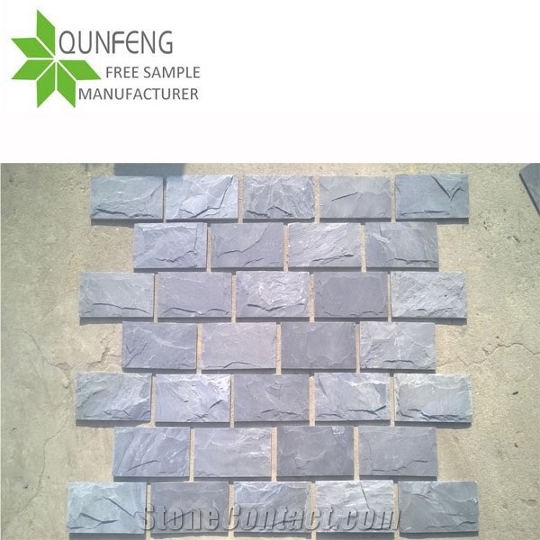 Xingzi Popular Black Slate Mushroom Cultured Stone for Wall