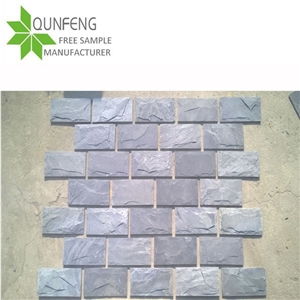 Xingzi Popular Black Slate Mushroom Cultured Stone for Wall