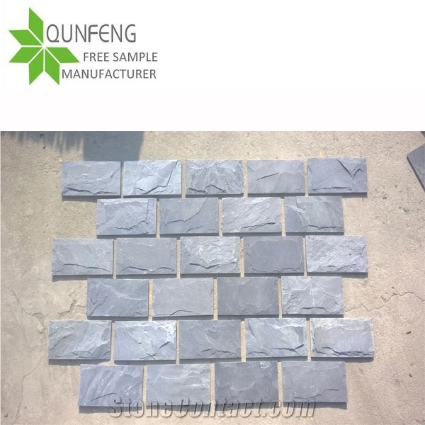 Xingzi Popular Black Slate Mushroom Cultured Stone for Wall