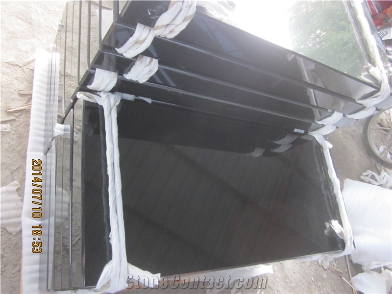 Cheap Absolute Black China Black Upright Headstone Tear Drop Headstone Funeral Monument Prices