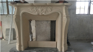 China High Quality Carved Indoor Decorative Marble Modern Fireplace