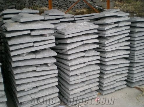 G603 Mushroom Wall Stone, Bianco Sardo Granite Wall Panel, Chinese Crystal Grey Granite G603 Sesame Grey Cristallo Grigio Mushroom