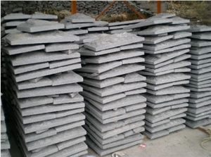 G603 Mushroom Wall Stone, Bianco Sardo Granite Wall Panel, Chinese Crystal Grey Granite G603 Sesame Grey Cristallo Grigio Mushroom