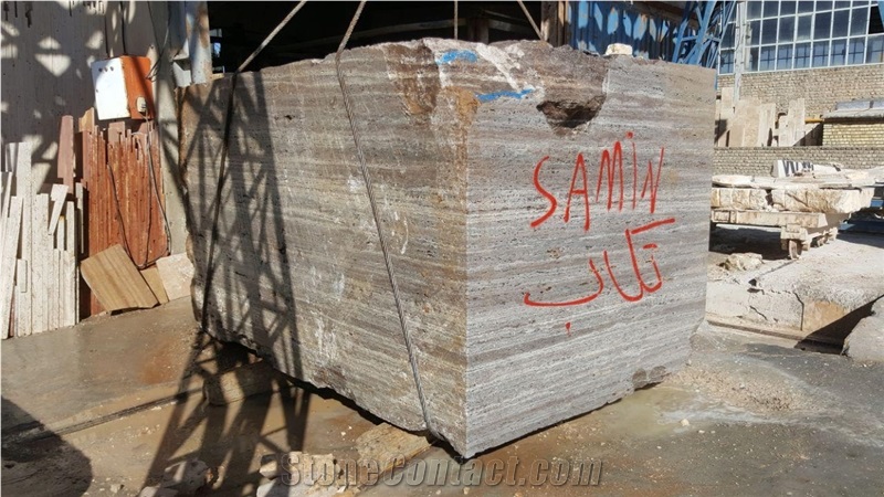 Persian Silver Travertine Blocks