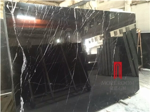 China Cheap Price Nero Margiua Black Marble Tile