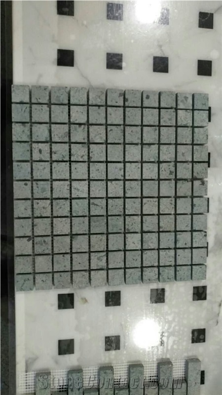 China Green Stone Hexagon Mosaic