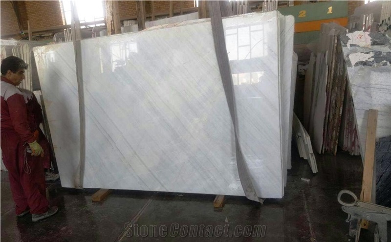 Azna White Marble Block, Iran White Marble