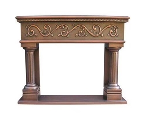 Carving Fireplace, Scuplture Brass Fireplace, Caving Copper Brass