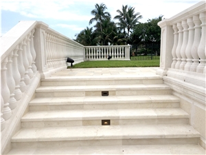 Hand Carved Jerusalem Limestone Stairs & Steps