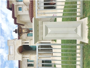 Hand Carved Limestone Pier Caps