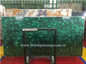 Malachite Green Gemstone Slab&Tiles/Green Semi Precious Stone Panels/Green Gemstone Slab ,Green Malachite Gemstone Slab/Green Precious Stone Slab