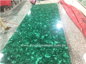 Malachite Green Gemstone Slab&Tiles/Green Semi Precious Stone Panels/Green Gemstone Slab ,Green Malachite Gemstone Slab/Green Precious Stone Slab