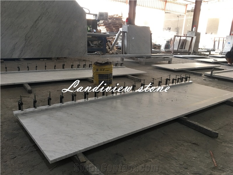 Bianco Carrara Marble Kitchen Tops