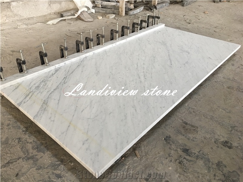 Bianco Carrara Marble Kitchen Tops