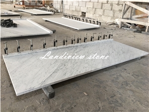 Bianco Carrara Marble Kitchen Tops