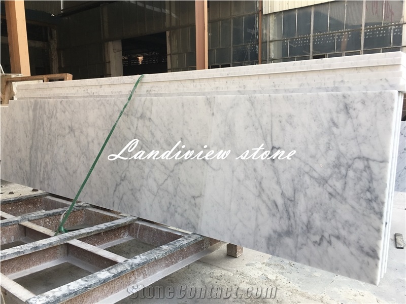 Bianco Carrara Marble Kitchen Tops