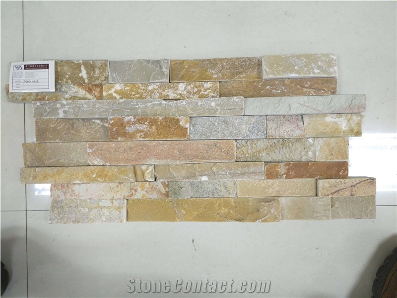 Golden White Natural Ledgestone
