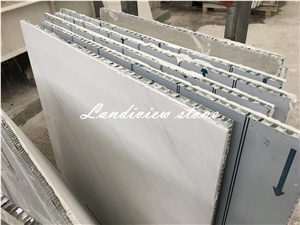 White Marble Aluminium Honeycomb Panel, Light Weight Marble Aluminium Homenbomb Composite Tiles