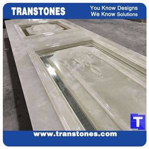 Artificial Carved Door Frame Translucent Stones