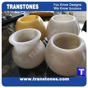 Translucent Stone Vase Artificial Stone Lamps