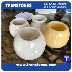 Translucent Stone Vase Artificial Stone Lamps